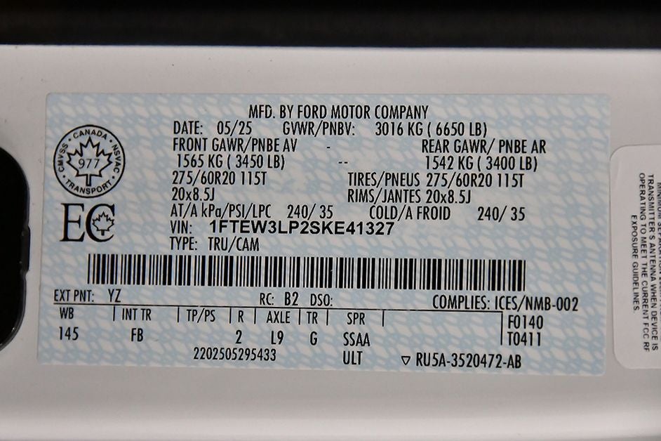 2025 Ford F-150 XLT 5-1/2' Box