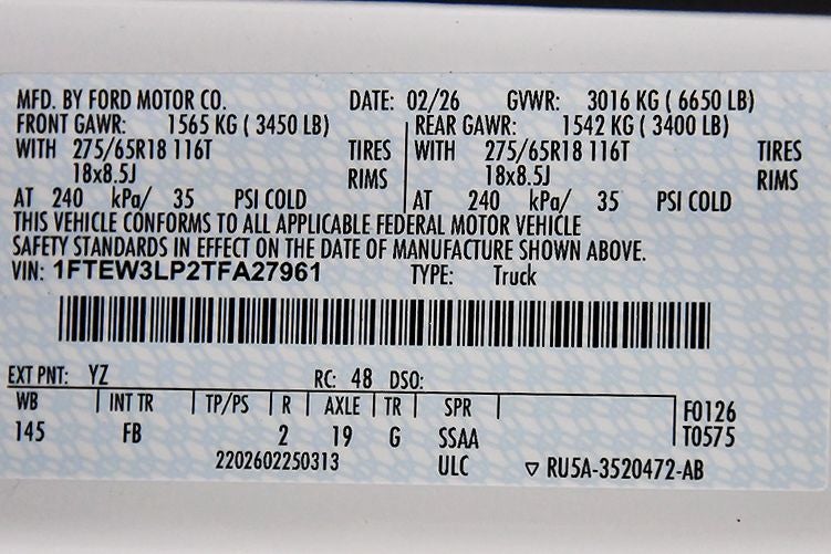 2026 Ford F-150 XLT 5-1/2' Box