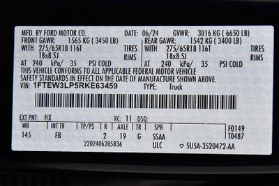 2024 Ford F-150 XLT Sport 5-1/2' Box