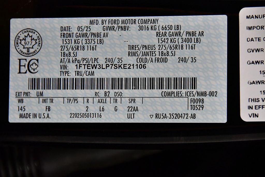 2025 Ford F-150 XLT 5-1/2' Box