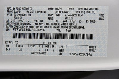 2022 Ford F-150 XL STX 5-1/2' Box