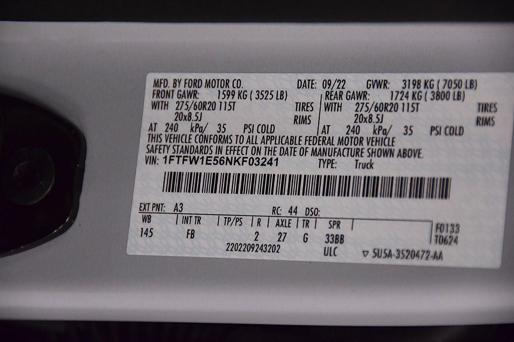 2022 Ford F-150 XLT Sport 5-1/2' Box