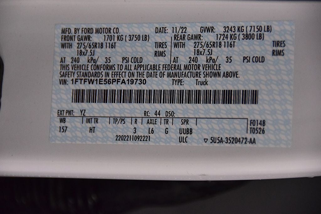 2023 Ford F-150 Lariat 6-1/2' Box