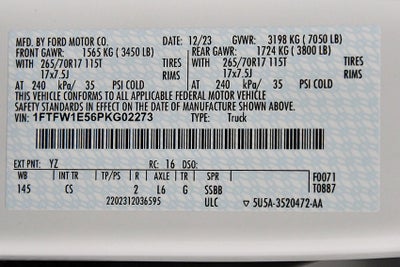 2023 Ford F-150 XL 5-1/2' Box