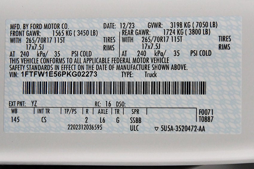 2023 Ford F-150 XL 5-1/2' Box