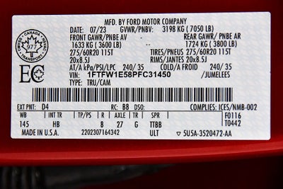 2023 Ford F-150 Lariat Sport 5-1/2' Box