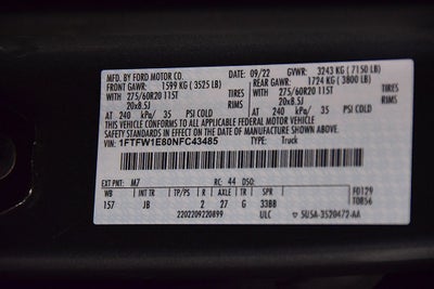 2022 Ford F-150 XL STX 6-1/2' Box