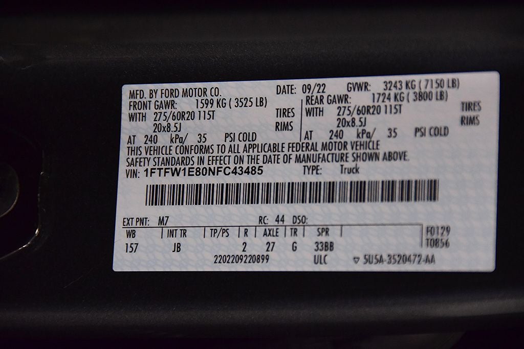 2022 Ford F-150 XL STX 6-1/2' Box