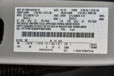 2023 Ford F-150 Lariat Sport 5-1/2' Box