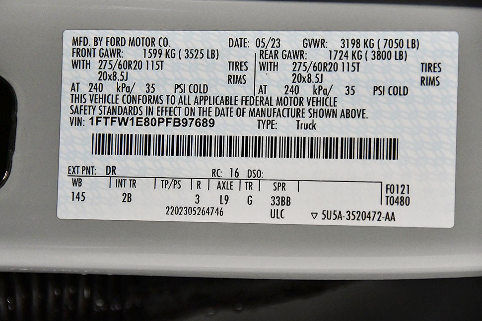 2023 Ford F-150 Lariat Sport 5-1/2' Box