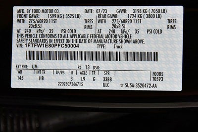 2023 Ford F-150 Lariat Sport 5-1/2' Box