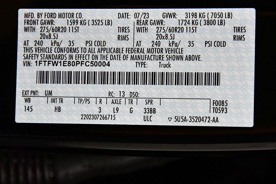 2023 Ford F-150 Lariat Sport 5-1/2' Box