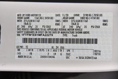 2021 Ford F-150 XLT Sport 5-1/2' Box