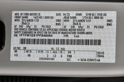 2023 Ford F-150 Lariat Sport 5-1/2' Box