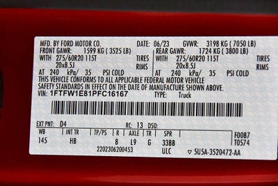 2023 Ford F-150 Lariat Sport 5-1/2' Box