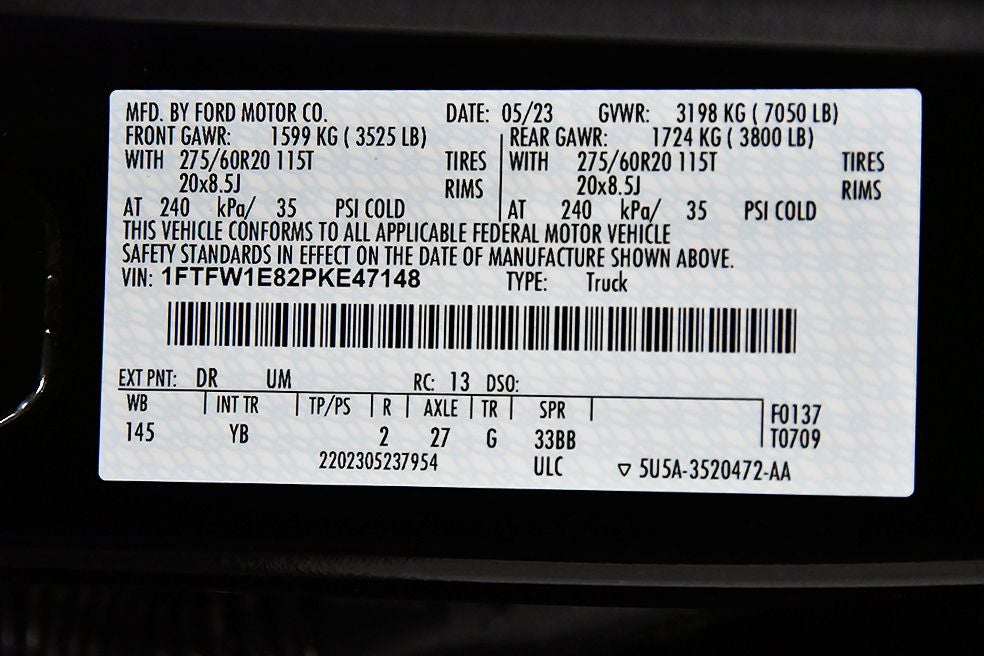 2023 Ford F-150 XLT Sport 5-1/2' Box