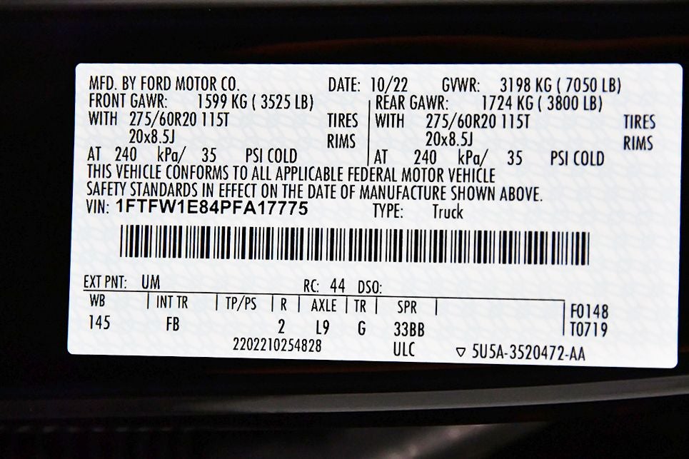 2023 Ford F-150 XLT Sport 5-1/2' Box