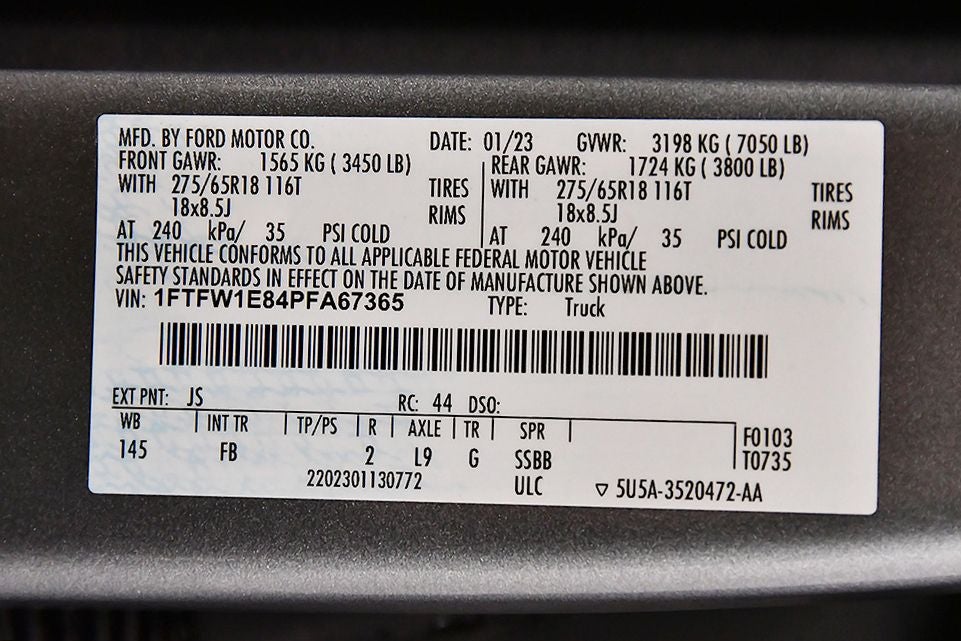 2023 Ford F-150 XLT Sport 5-1/2' Box