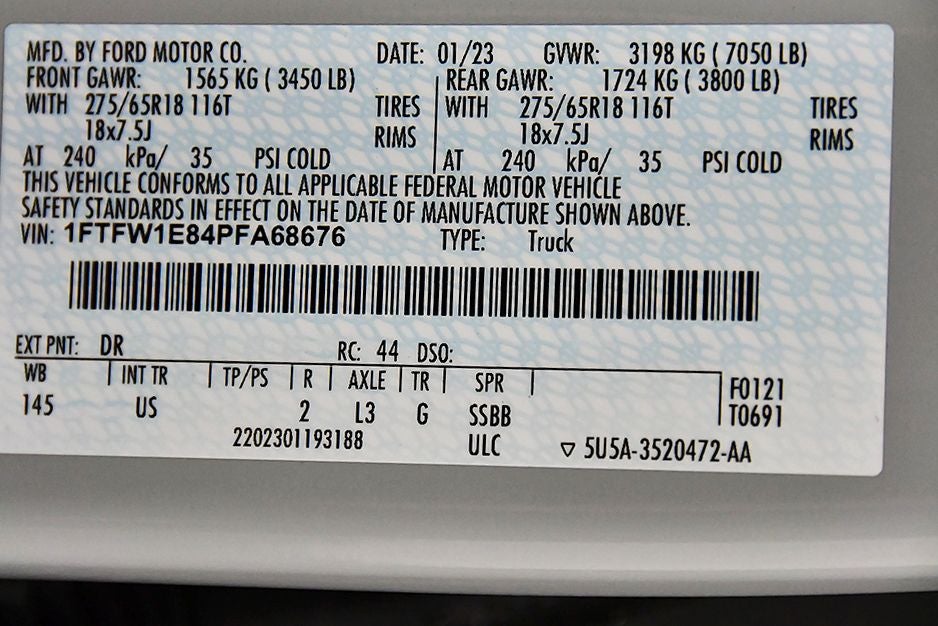 2023 Ford F-150 XLT 5-1/2' Box