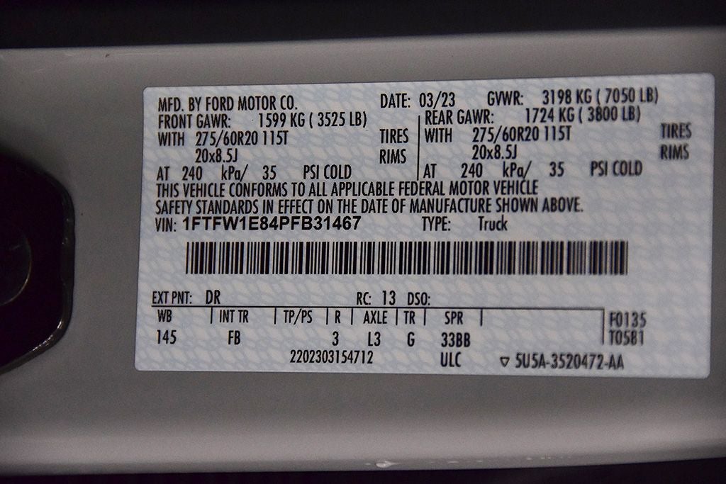 2023 Ford F-150 XLT Sport 5-1/2' Box