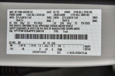 2023 Ford F-150 XLT Sport 5-1/2' Box