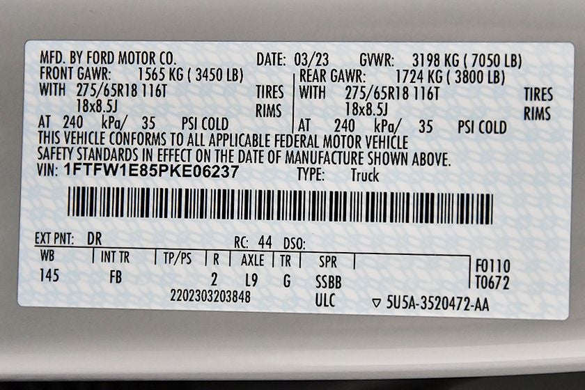 2023 Ford F-150 XLT Sport 5-1/2' Box