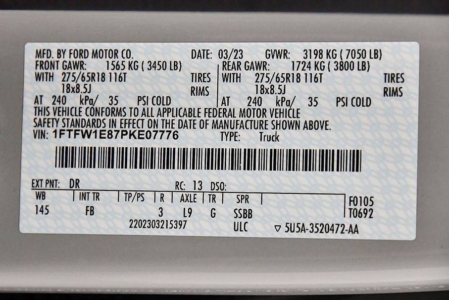 2023 Ford F-150 XLT Sport 5-1/2' Box