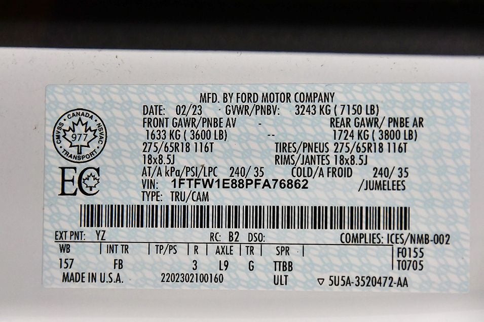2023 Ford F-150 XLT Sport 6-1/2' Box