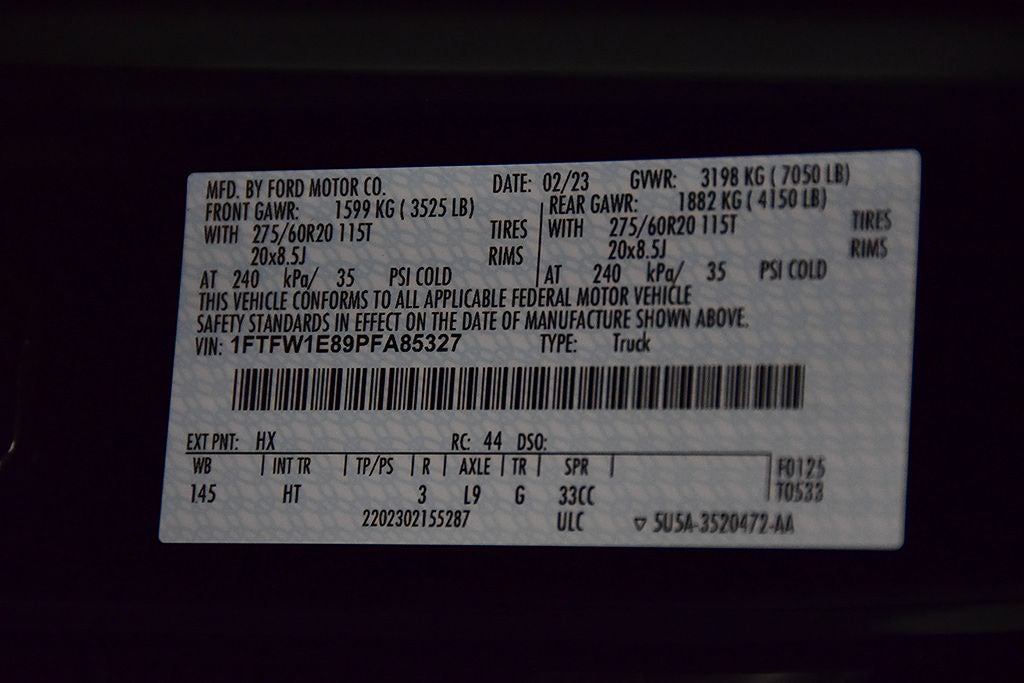 2023 Ford F-150 Lariat 5-1/2' Box