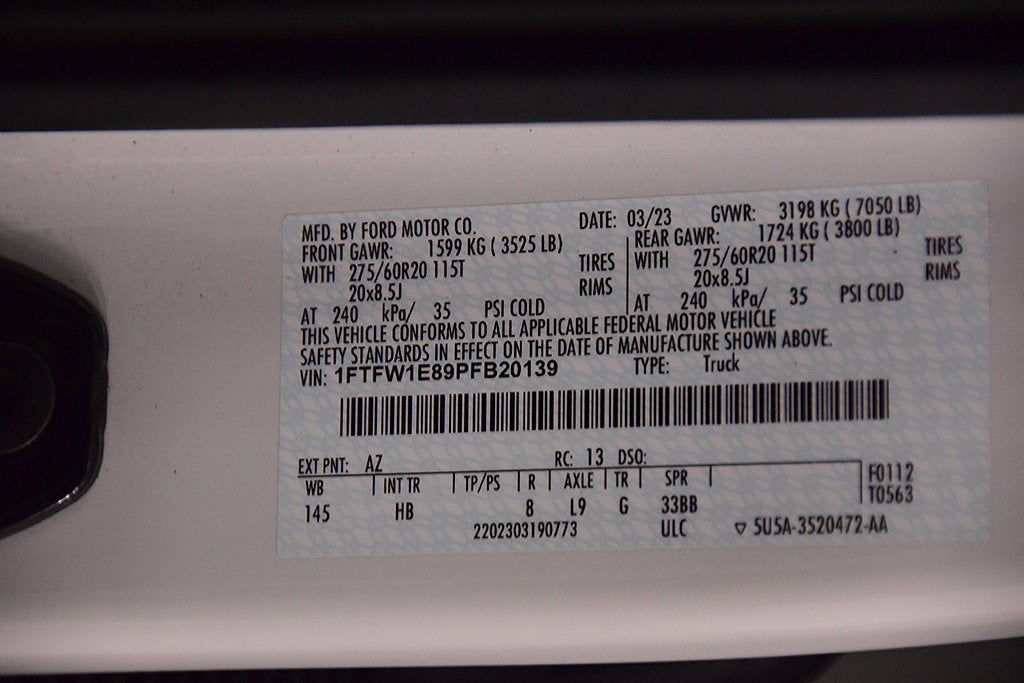 2023 Ford F-150 Lariat Sport 5-1/2' Box