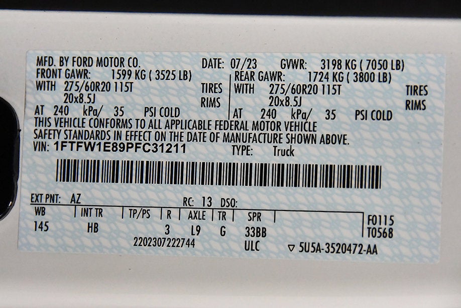 2023 Ford F-150 Lariat Sport 5-1/2' Box