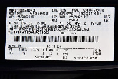 2022 Ford F-150 Limited