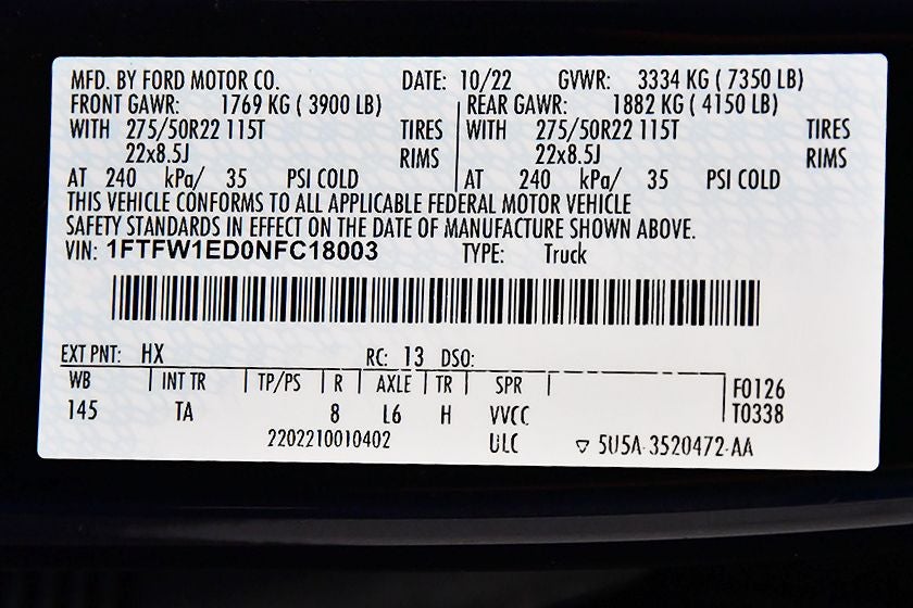 2022 Ford F-150 Limited