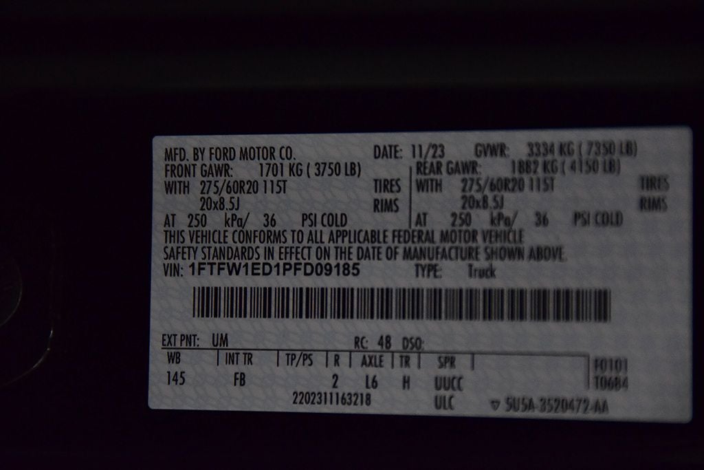 2023 Ford F-150 XLT Sport 5-1/2' Box