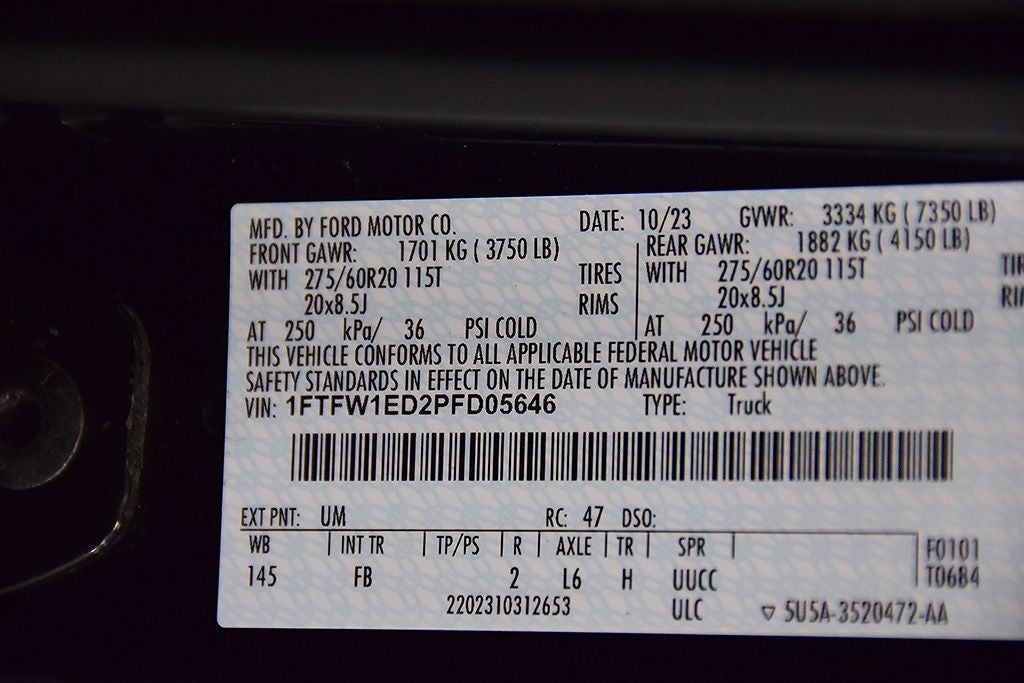 2023 Ford F-150 XLT Sport 5-1/2' Box