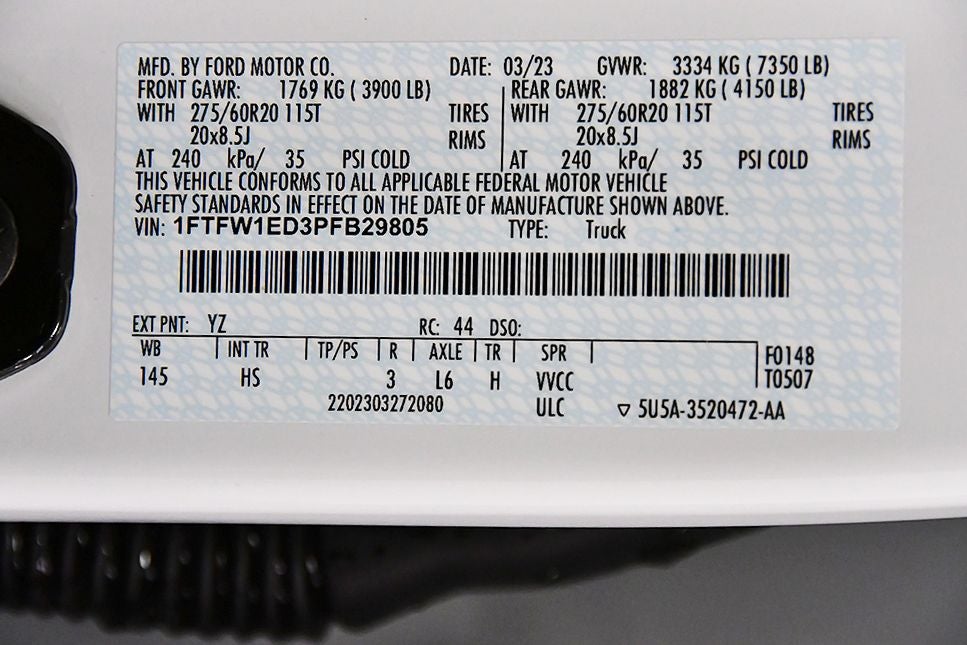 2023 Ford F-150 Lariat 5-1/2' Box