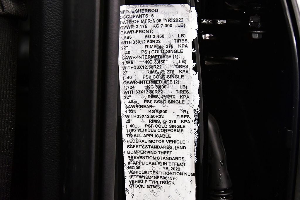 2022 Ford F-150 XLT Sport 5-1/2' Box