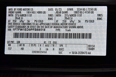 2023 Ford F-150 Lariat Sport 6-1/2' Box
