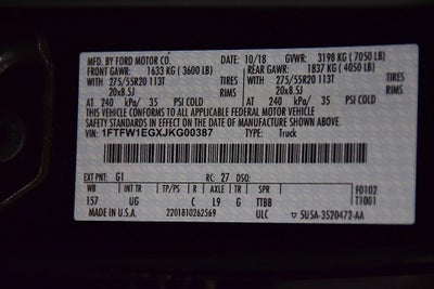 2018 Ford F-150 XLT 6-1/2' Box