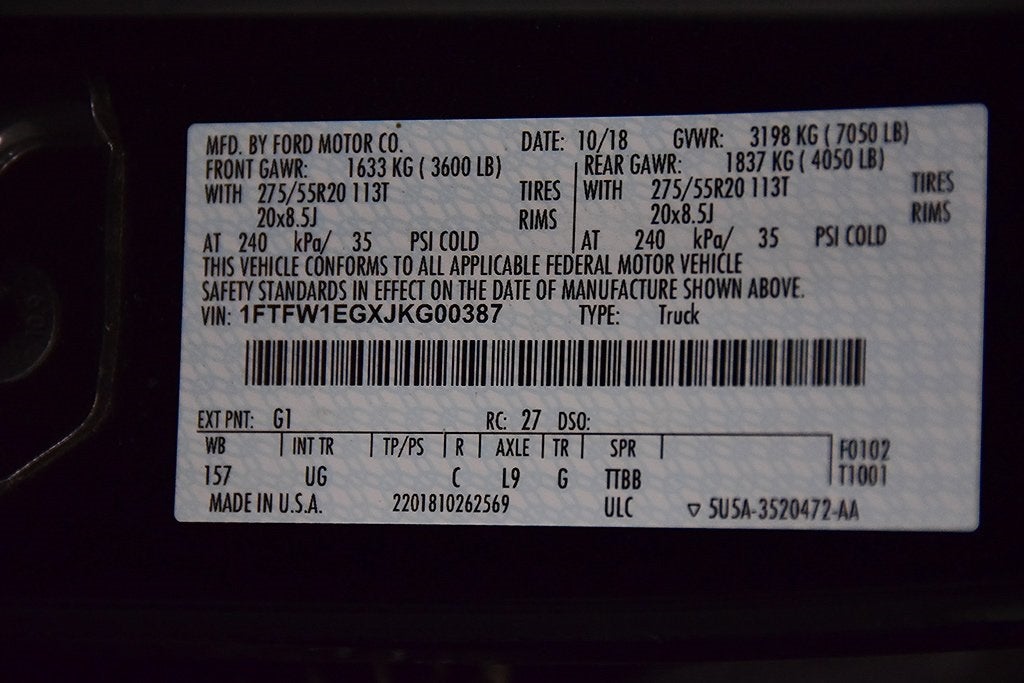 2018 Ford F-150 XLT 6-1/2' Box