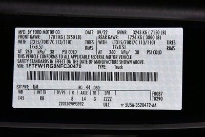 2022 Ford F-150 Raptor