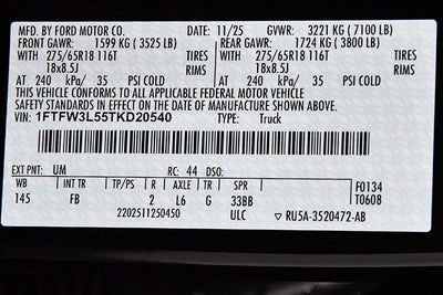 2026 Ford F-150 XLT 5-1/2' Box