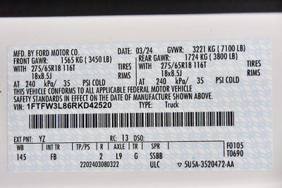 2024 Ford F-150 XLT 5-1/2' Box