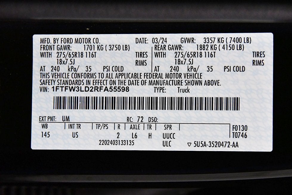 2024 Ford F-150 XLT 5-1/2' Box