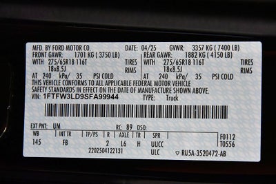 2025 Ford F-150 XLT 5-1/2' Box