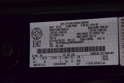 2024 Ford F-150 Tremor 5-1/2' Box