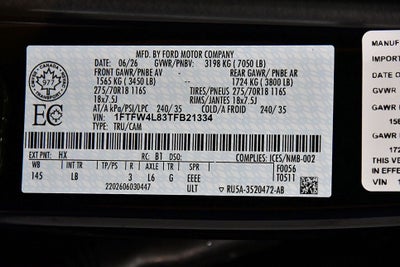 2026 Ford F-150 Tremor 5-1/2' Box
