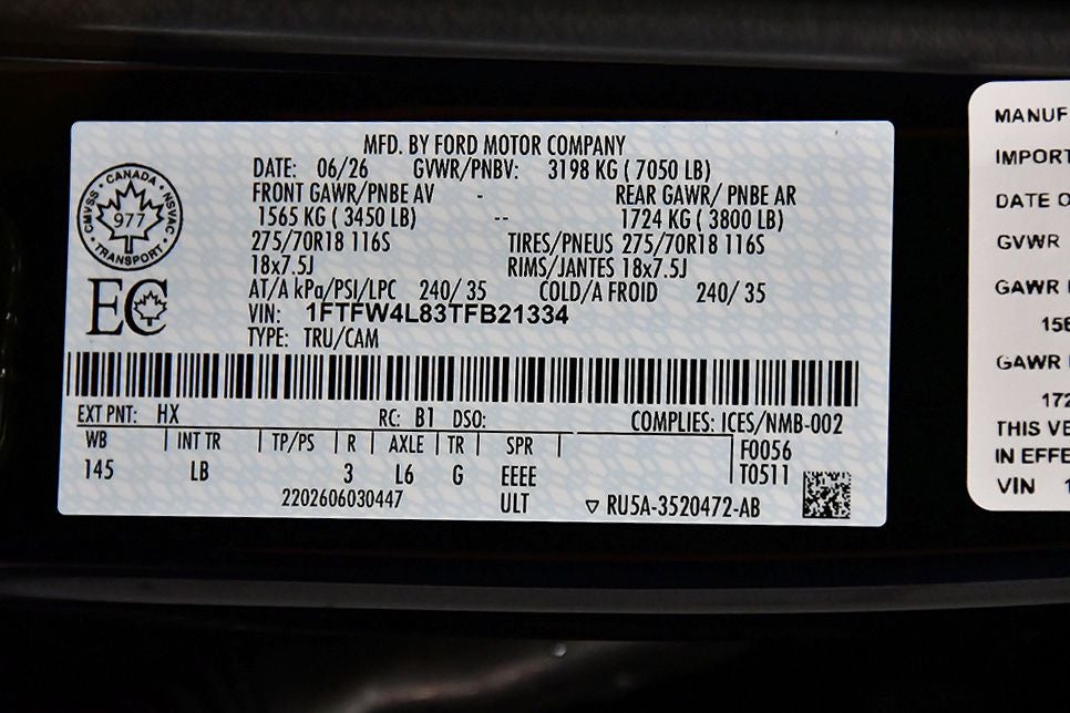 2026 Ford F-150 Tremor 5-1/2' Box