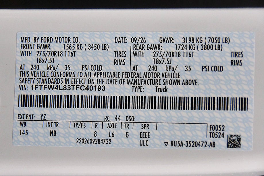2026 Ford F-150 Tremor 5-1/2' Box