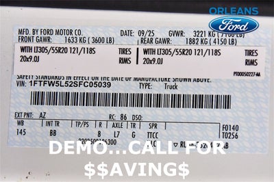 2025 Ford F-150 Lariat 5-1/2' Box